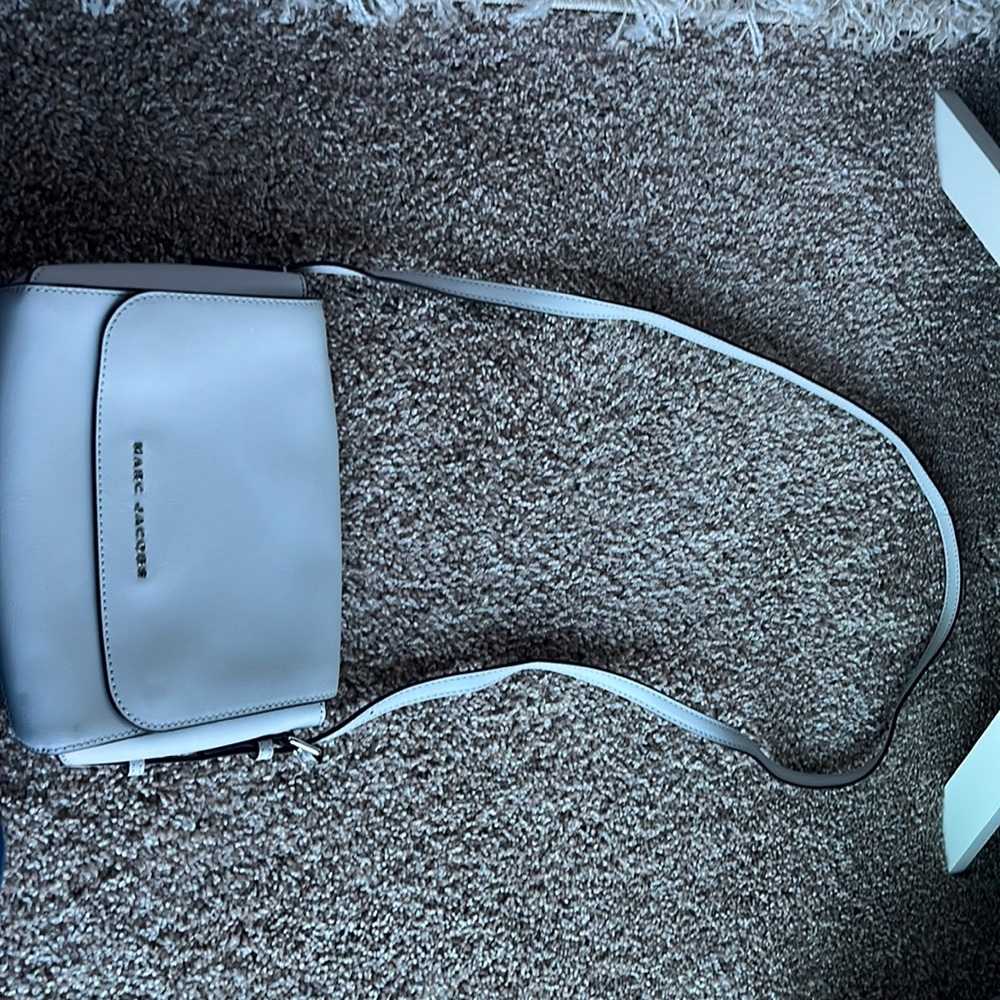 Gray Marc Jacobs leather cross body bag